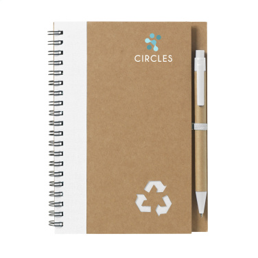 Logotrade promotional merchandise photo of: Recycle Note-L Paper notebook