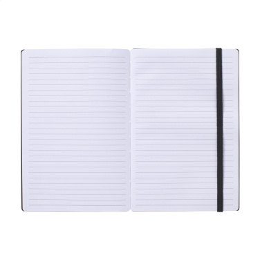 Logo trade advertising product photo of: Bamboo Journal Naked Spine Paper Notebook Black A5