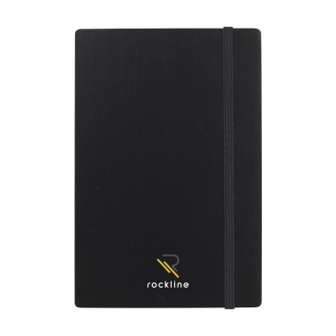 Logo trade advertising product photo of: Bamboo Journal Naked Spine Paper Notebook Black A5