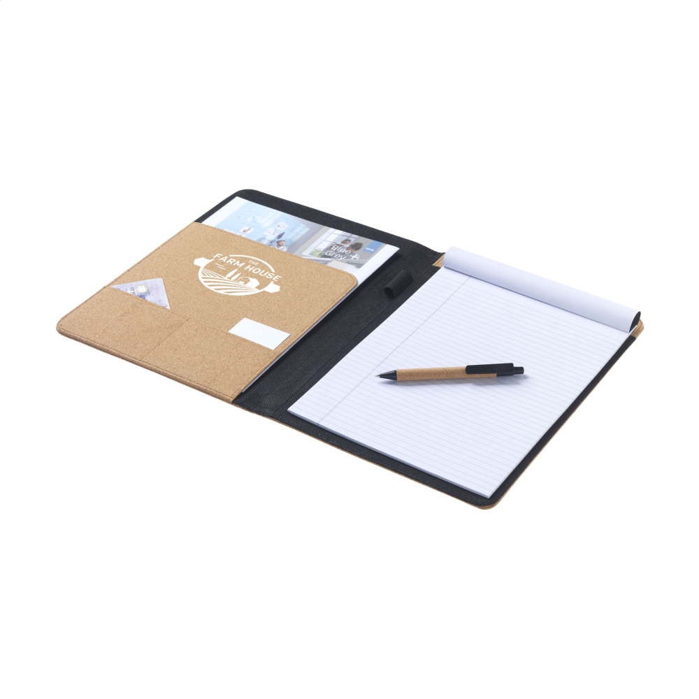 Logo trade corporate gifts picture of: Eco Conference Cork A4 document folder