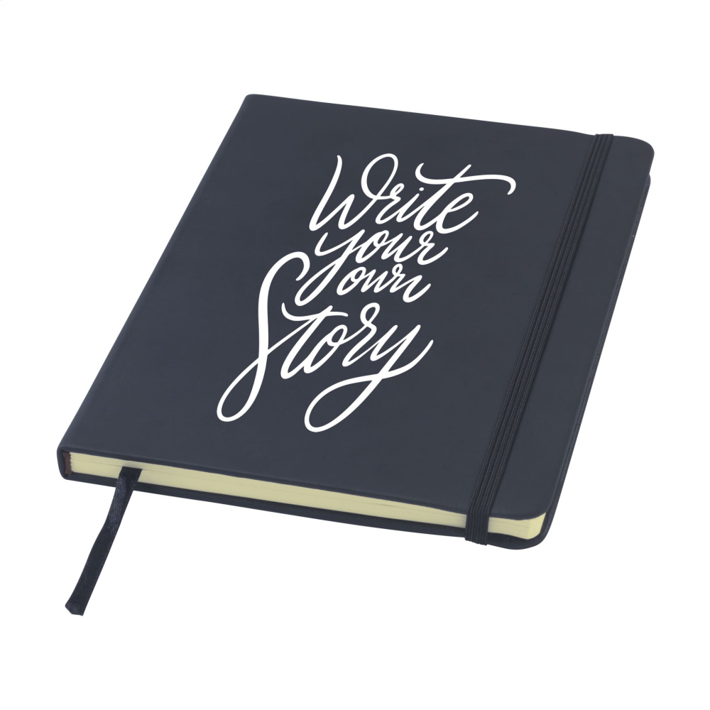 Logotrade promotional giveaways photo of: BudgetNote A5 Lines Paper Notebook