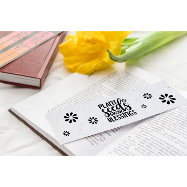 Logo trade business gift photo of: Seed Paper Bookmark