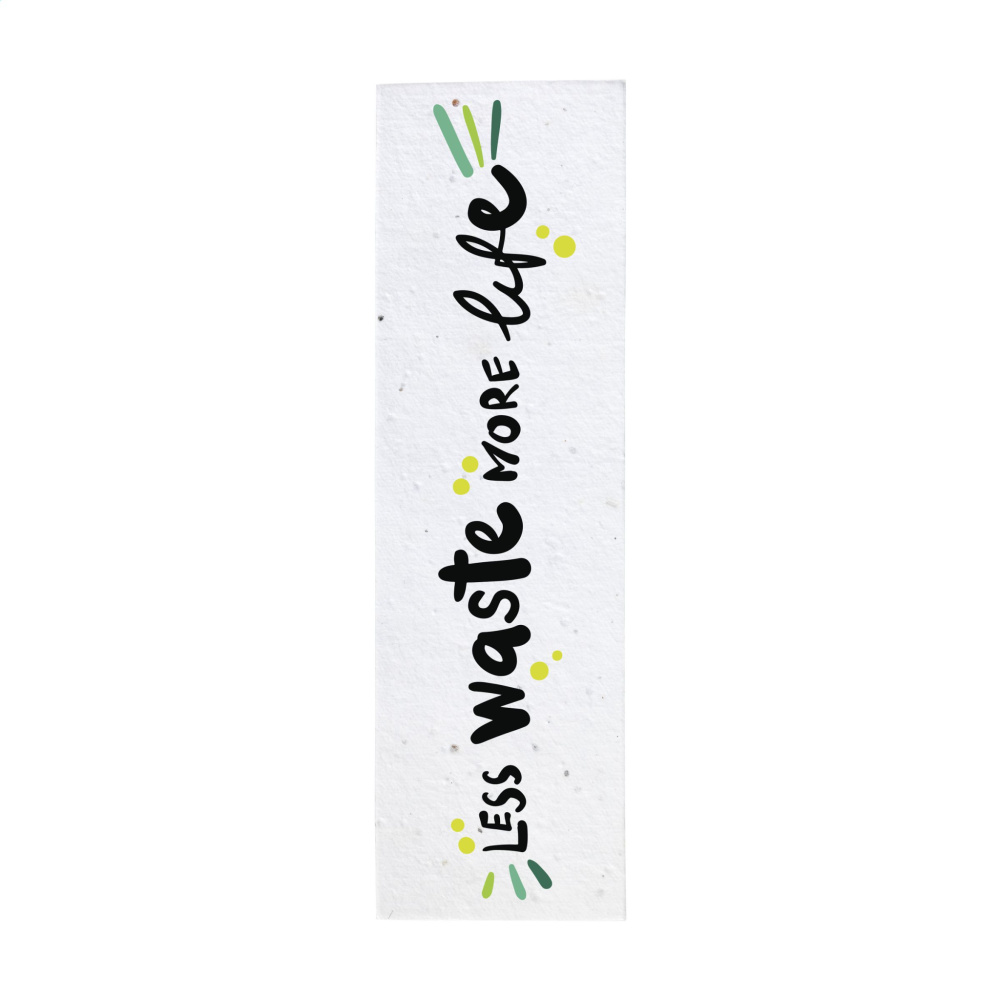 Logo trade promotional gifts image of: Seed Paper Bookmark