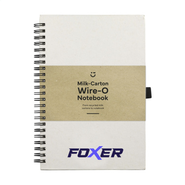 Logotrade advertising products photo of: Milk-Carton Wire-O Paper Notebook A5