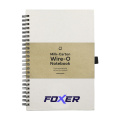 Milk-Carton Wire-O Paper Notebook A5, beige