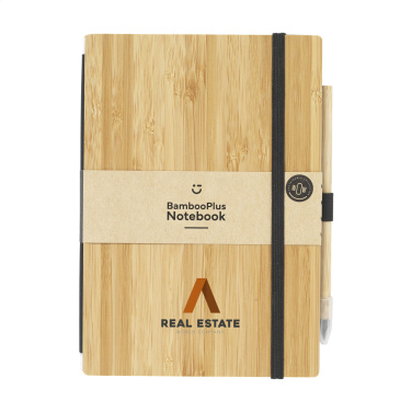 Logotrade corporate gift image of: BambooPlus Paper Notebook A5 - Inkless Pen