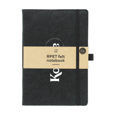 Logo trade promotional giveaways picture of: Felty GRS RPET Paper Notebook A5