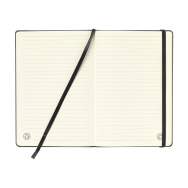 Logotrade promotional merchandise image of: Montana Recycled Leather Paper Notebook A5