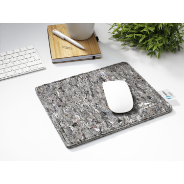 Logo trade advertising product photo of: Wolkat Tangier Recycled Textile Mousepad