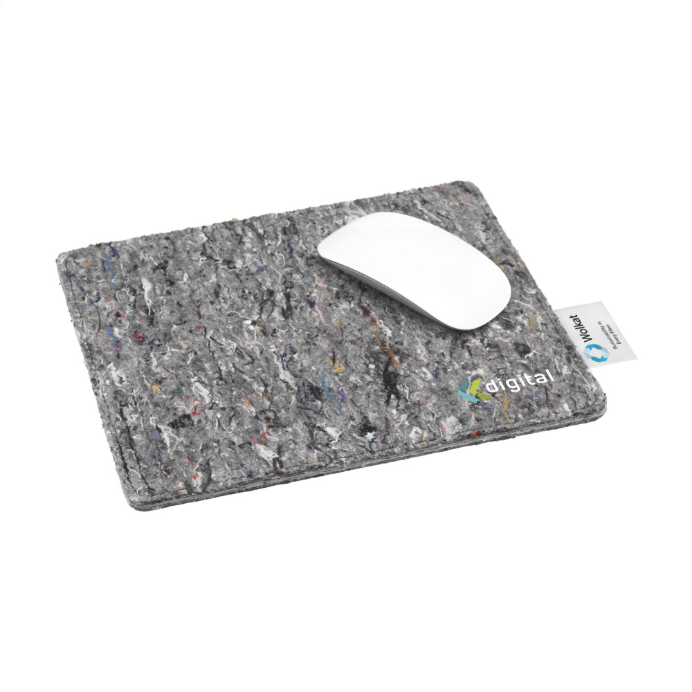 Logo trade promotional product photo of: Wolkat Tangier Recycled Textile Mousepad