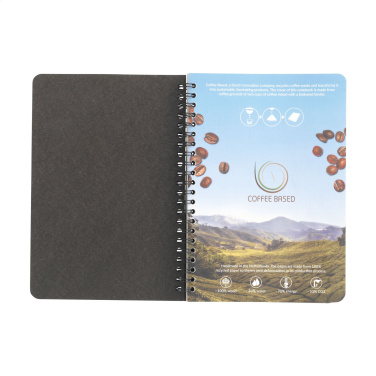 Logotrade promotional product picture of: Coffee Paper Notebook Wire-O A5