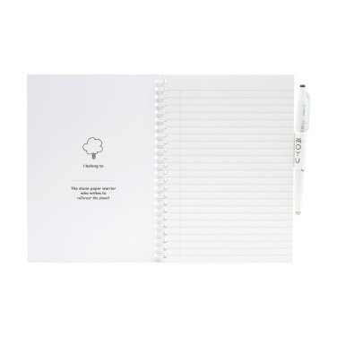 Logo trade promotional merchandise image of: MOYU Erasable Stone Paper Notebook SoftCover 18 pages