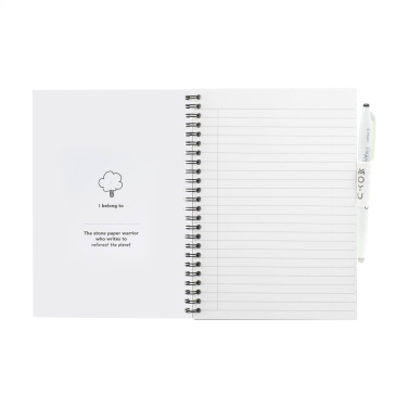 Logotrade promotional product picture of: MOYU Erasable Stone Paper Notebook Custom SoftCover