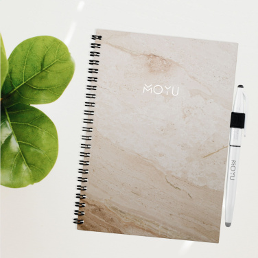 Logotrade promotional product picture of: MOYU Erasable Stone Paper Notebook Custom SoftCover