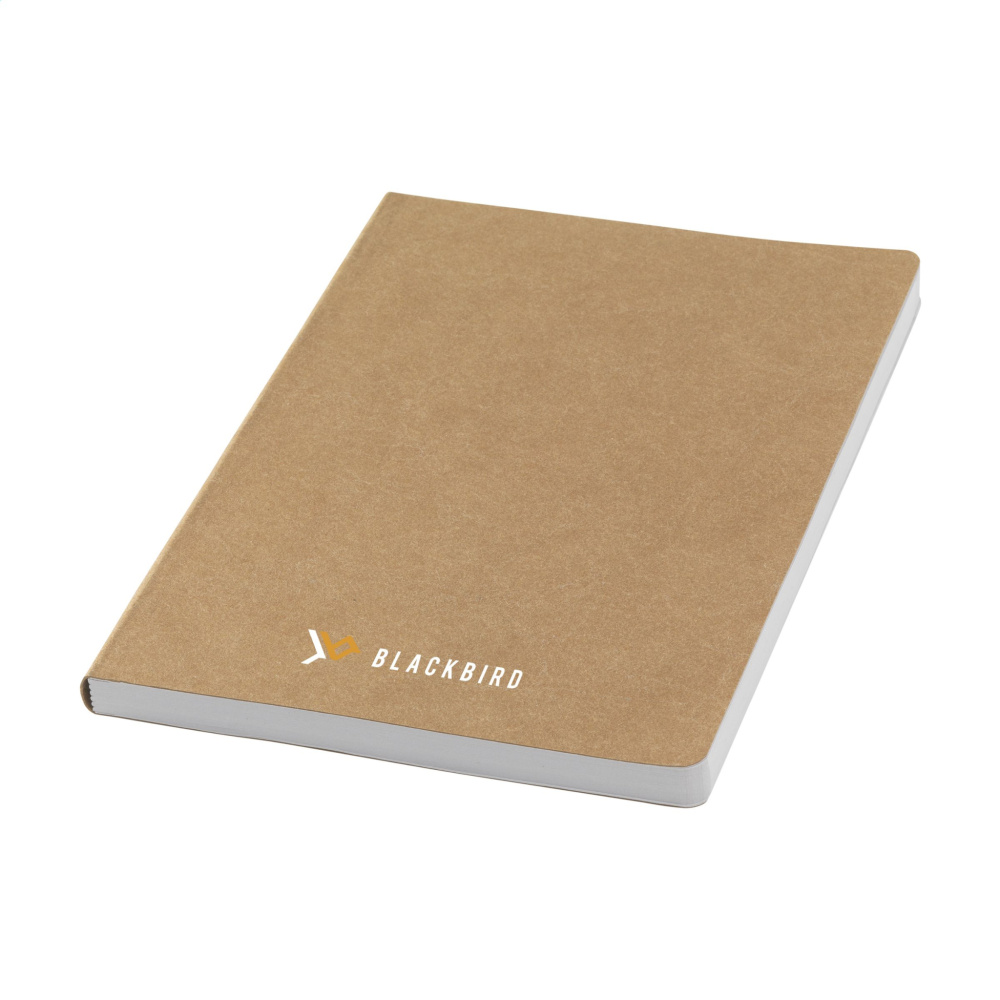 Logotrade promotional merchandise photo of: Paper Notebook GRS Washable Kraft Cover A5