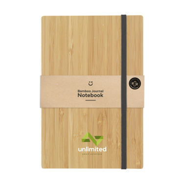 Logotrade promotional items photo of: Bamboo Journal Naked Spine Paper Notebook A5