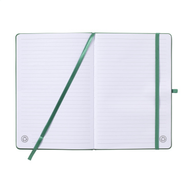 Logotrade promotional giveaway picture of: Recycled GRS PU Paper Notebook A5