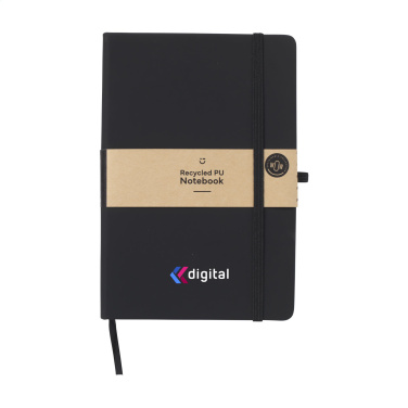 Logotrade corporate gift picture of: Recycled GRS PU Paper Notebook A5