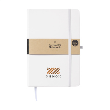 Logo trade promotional items picture of: Recycled GRS PU Paper Notebook A5