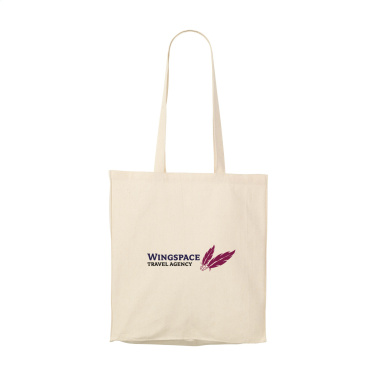 Logo trade promotional items image of: Natural Square Bag (165 g/m²) cotton bag