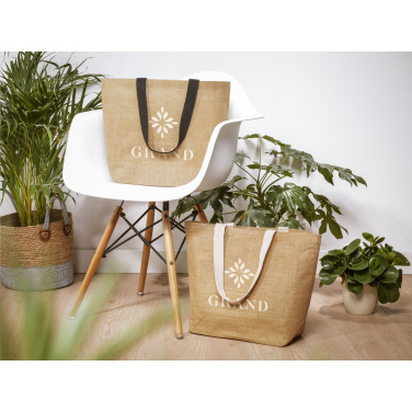 Logo trade promotional gift photo of: Elegance Bag jute shopper