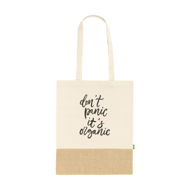 Logo trade business gift photo of: Combi Organic Shopper (160 g/m²) bag