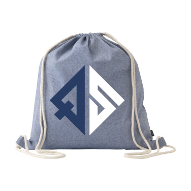 Logotrade promotional gift image of: GRS Recycled Cotton PromoBag (180 g/m²) backpack