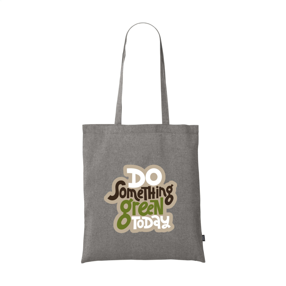 Logotrade promotional gift picture of: GRS Recycled Cotton Shopper (180 g/m²) bag