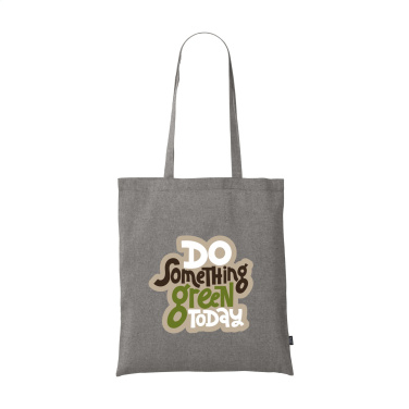 Logo trade promotional gifts image of: GRS Recycled Cotton Shopper (180 g/m²) bag