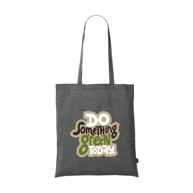 Logo trade corporate gifts image of: GRS Recycled Cotton Shopper (180 g/m²) bag