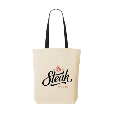 Logo trade promotional gifts image of: Canvas Shoppy Colour (220 g/m²) bag