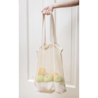 Logotrade promotional gift picture of: Natura Organic Mesh Shopper (180 g/m²) shopping bag