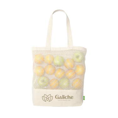 Logotrade promotional giveaway picture of: Natura Organic Mesh Shopper (180 g/m²) shopping bag