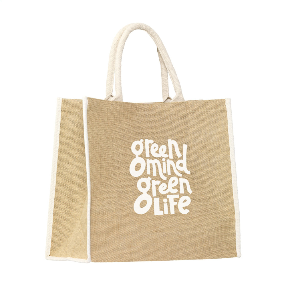 Logo trade promotional giveaways image of: Gerona Jute Shopper bag