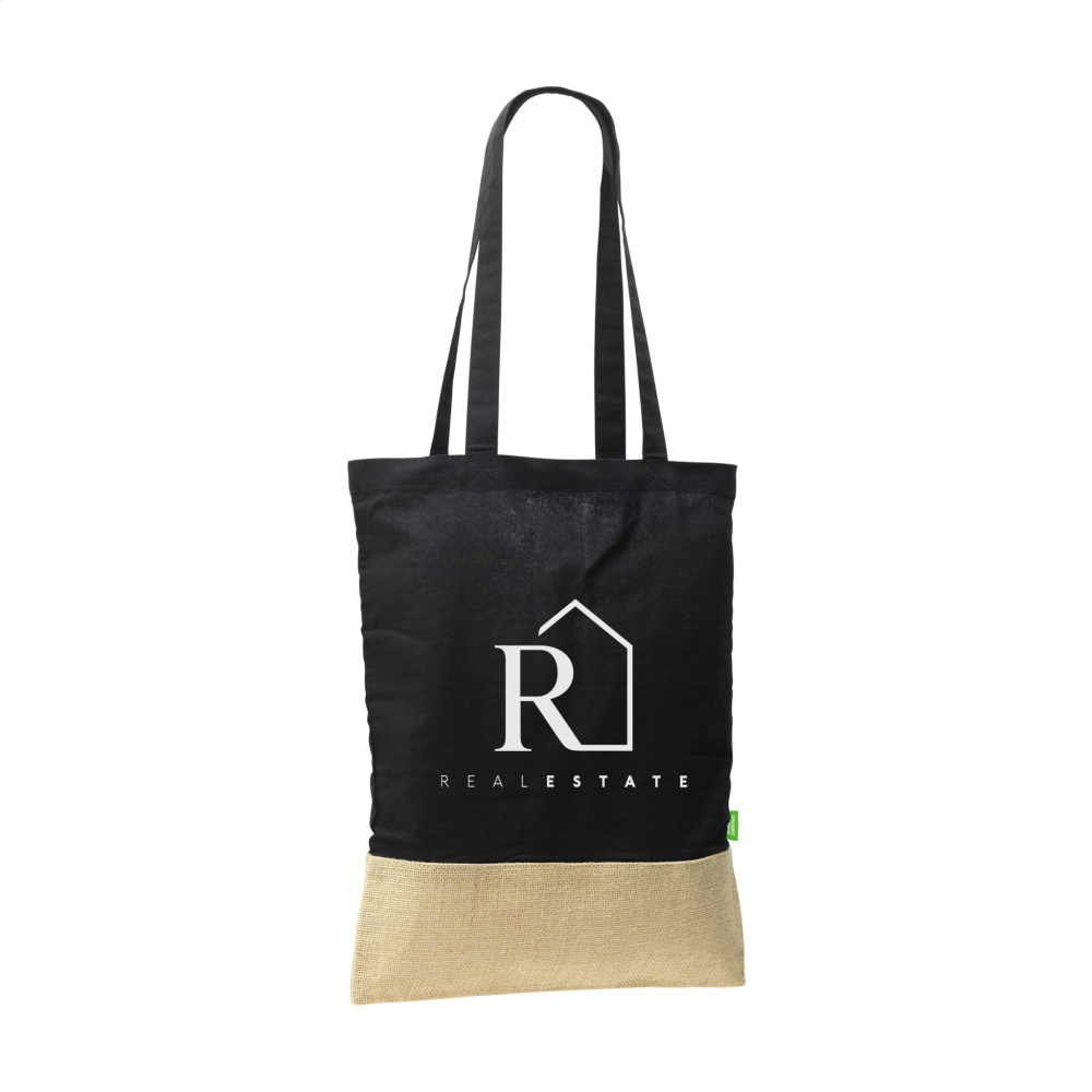 Logotrade promotional product picture of: Combi Organic Shopper (160 g/m²) bag