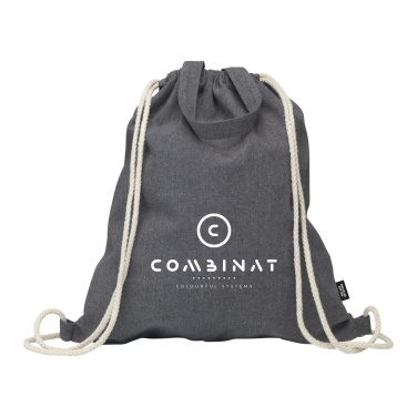 Logo trade promotional gifts picture of: GRS Recycled Cotton PromoBag Plus (180 g/m²) backpack