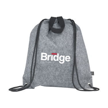 Logo trade advertising products picture of: GRS RPET Felt PromoBag Plus backpack