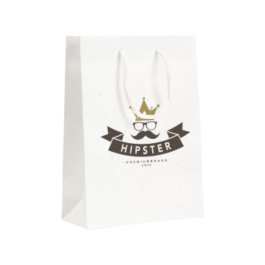 Logo trade corporate gifts picture of: Leaf It Bag recycled with straw fibres (180 g/m²) M