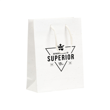 Logo trade promotional items image of: Leaf It Bag recycled with straw fibres (180 g/m²) S