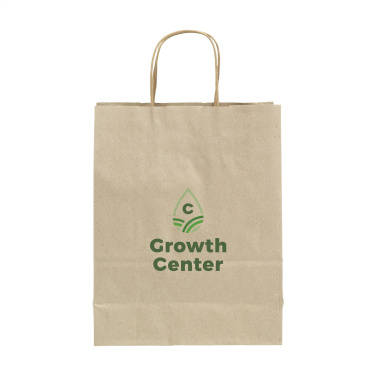 Logo trade corporate gifts image of: Leaf It Bag recycled grass paper (90 g/m²) S