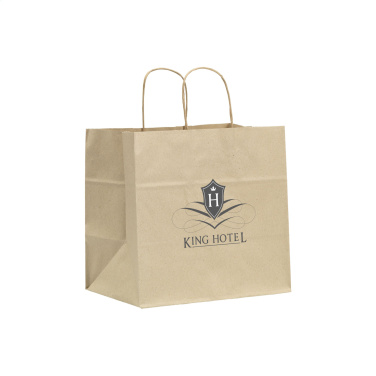 Logo trade promotional gift photo of: Leaf It Bag recycled grass paper (90 g/m²) L