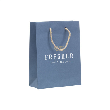 Logo trade promotional products image of: Leaf It Bag recycled with jeans fibres (180 g/m²) S