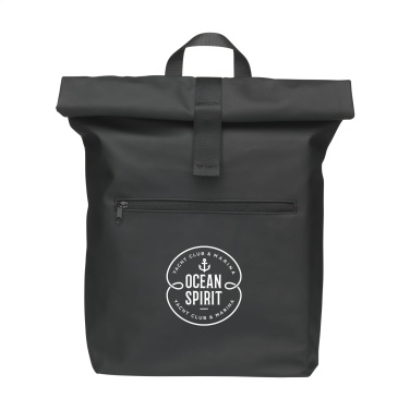 Logo trade business gifts image of: Lennon Roll-Top Recycled Backpack