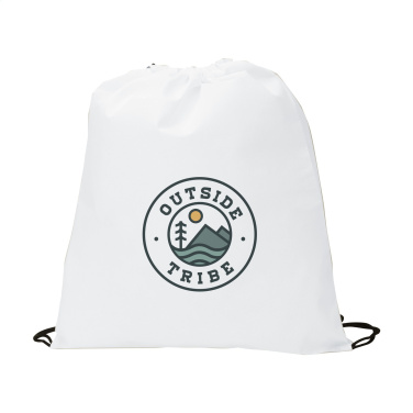 Logo trade promotional giveaways image of: Non-Woven Promobag GRS RPET backpack