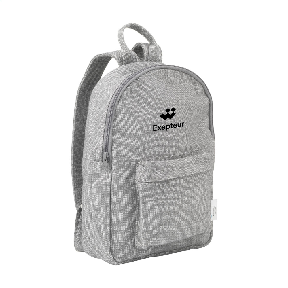 Logo trade promotional gifts image of: Wolkat Agadir Recycled Textile Backpack