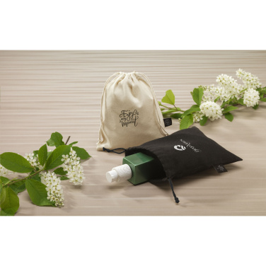 Logo trade promotional giveaways image of: Gift Pouch GRS Recycled Cotton (150 g/m²) S