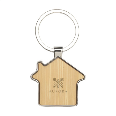 Logotrade promotional products photo of: Casa bamboo keyring