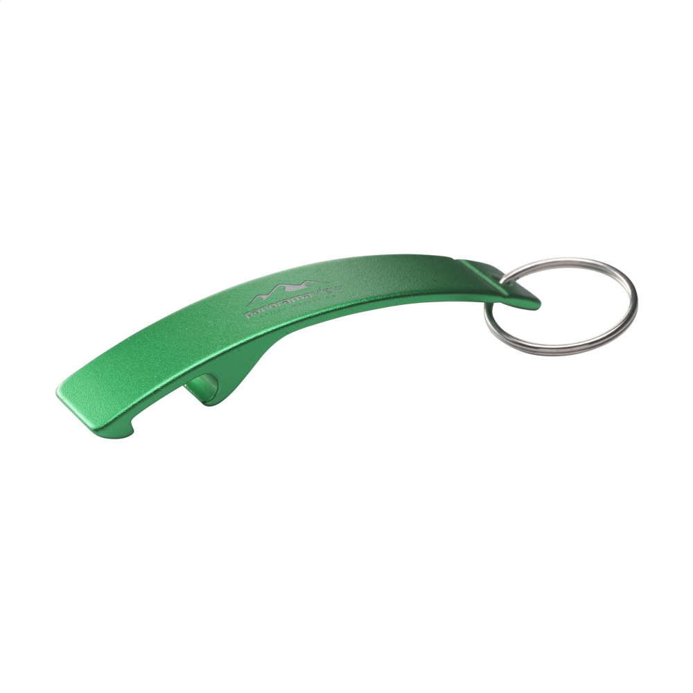 Logo trade promotional product photo of: Alu Opener GRS Recycled keyring