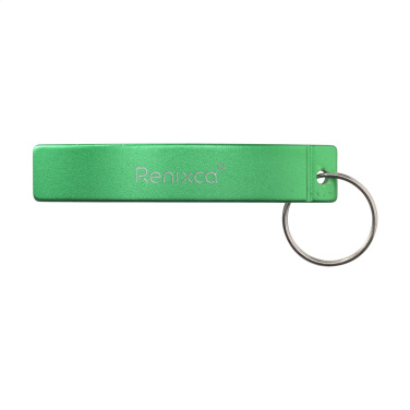 Logotrade promotional product image of: Alu Opener GRS Recycled keyring