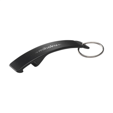 Logo trade promotional giveaway photo of: Alu Opener GRS Recycled keyring